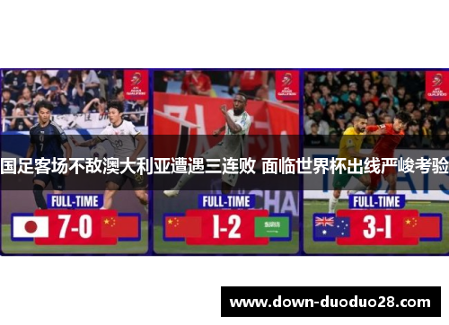 国足客场不敌澳大利亚遭遇三连败 面临世界杯出线严峻考验