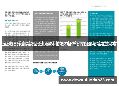 足球俱乐部实现长期盈利的财务管理策略与实践探索 足球俱乐部实现长期盈利的财务管理策略与实践探索